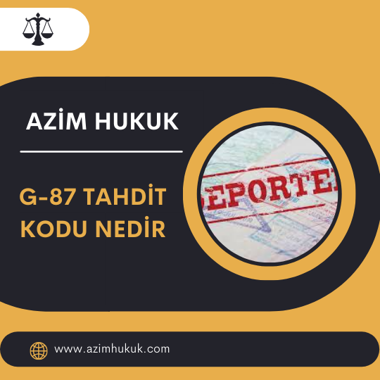 G-87 Tahdit Kodu Nedir