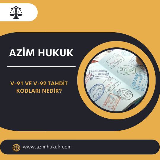 V-91 ve V-92 Tahdit Kodları Nedir
