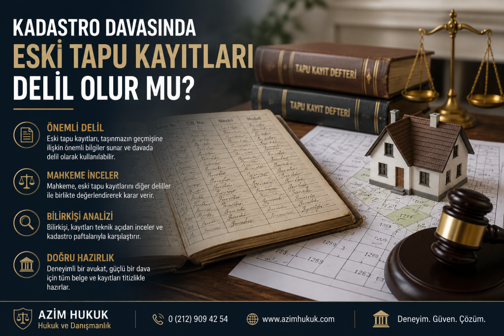Kadastro Davasında Eski Tapu Kayıtları Delil Olur mu